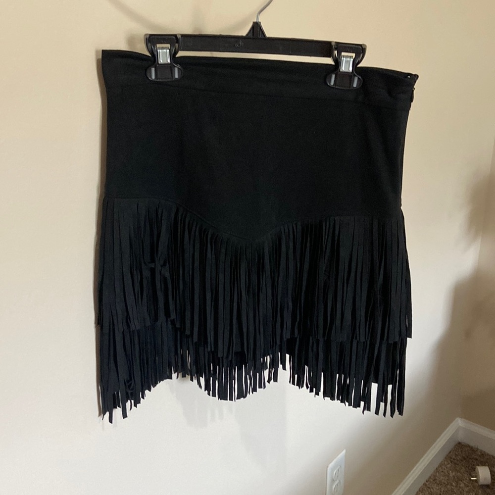Altar’d state fringe skirt